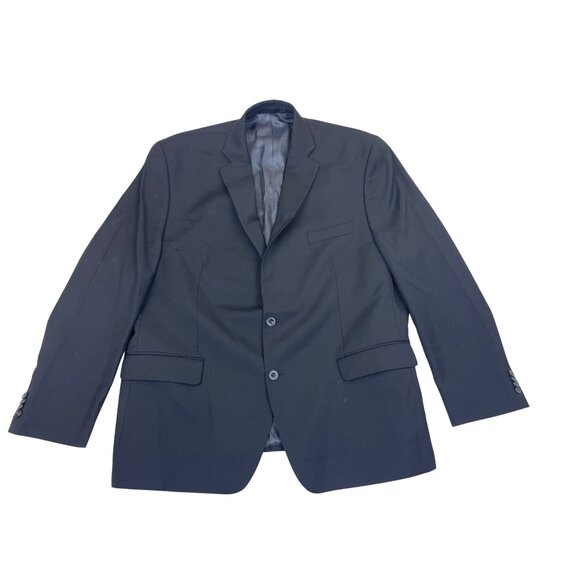 Michael Kors Mens Black Two-Button Suit Jacket With Notch Lapel Size 48R - Picture 2 of 11